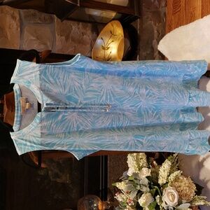 Nwt Michael Kors dress turquoise with white